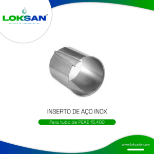 Inserto de aço inox para tubo de PEAD  15.400