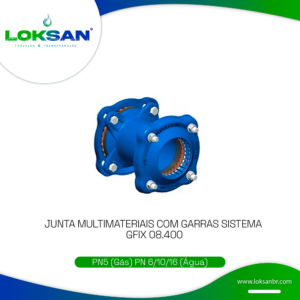 Junta multimateriais com garras sistema GFIX 08.400
