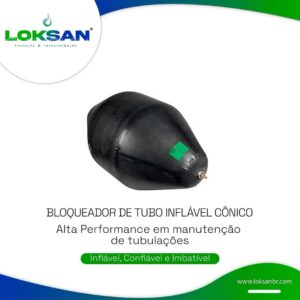 Bloqueador de Tubo Inflável Cônico